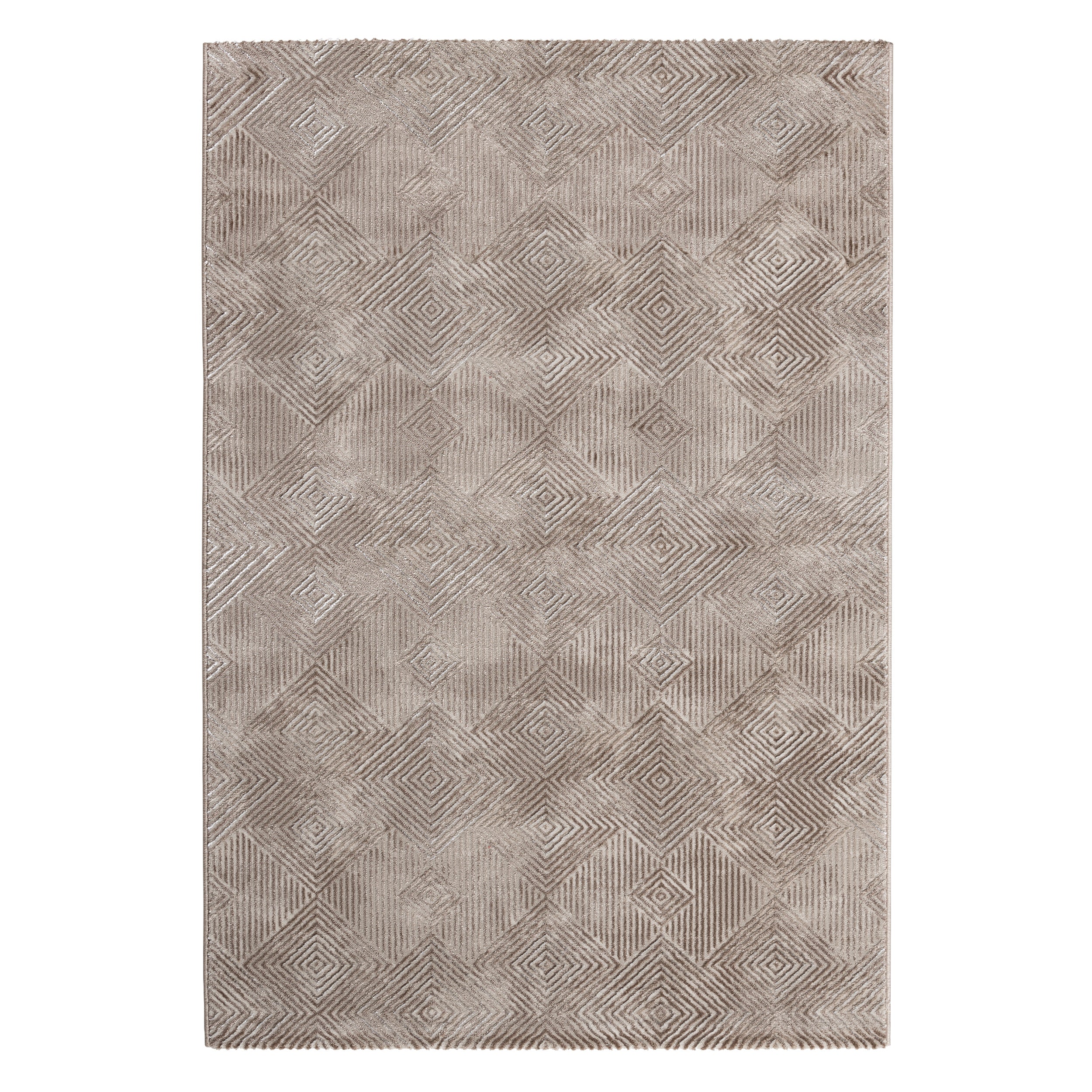 Sehrazat Amatis 6620 Beige - Eleganter Designer Teppich mit 3D-Effekt in Beige