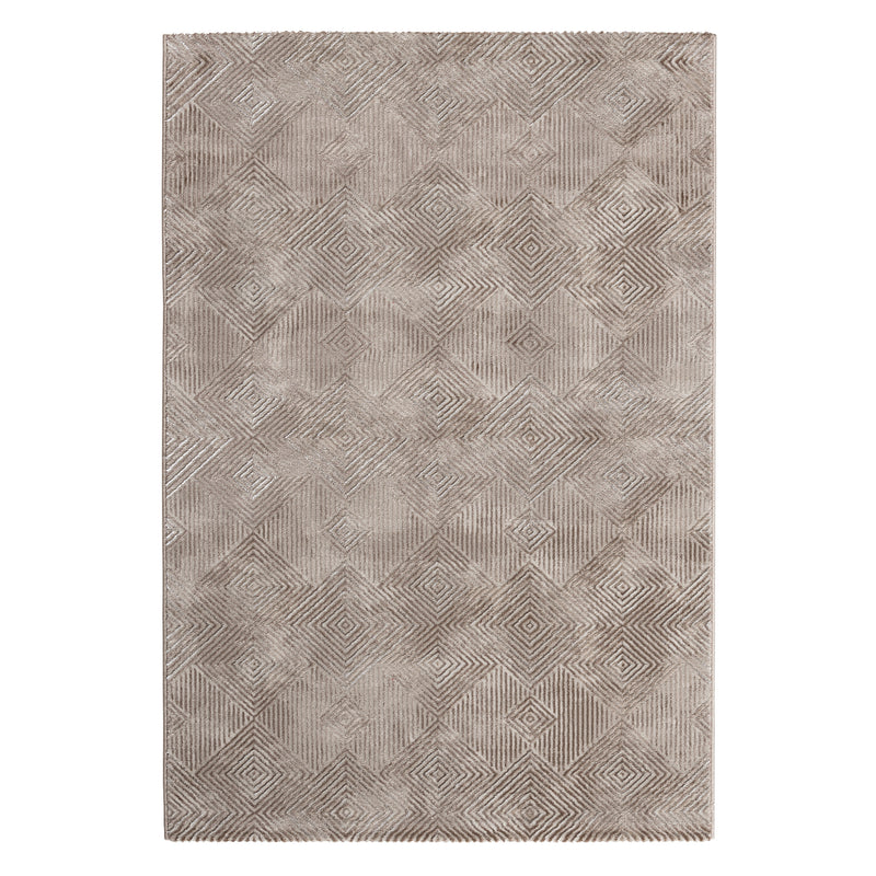 Sehrazat Amatis 6620 Beige - Elegant designtapijt met 3D-effect in beige