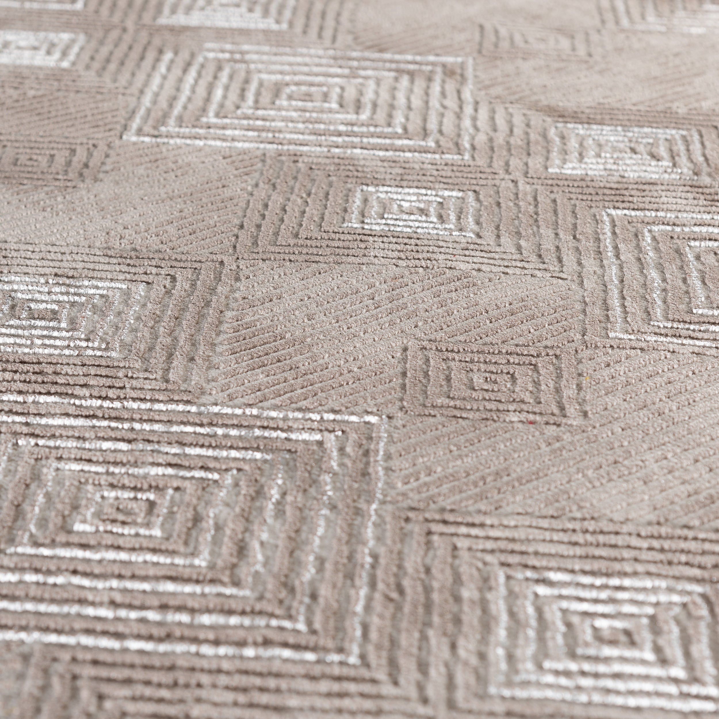 Sehrazat Amatis 6620 Beige - Eleganter Designer Teppich mit 3D-Effekt in Beige