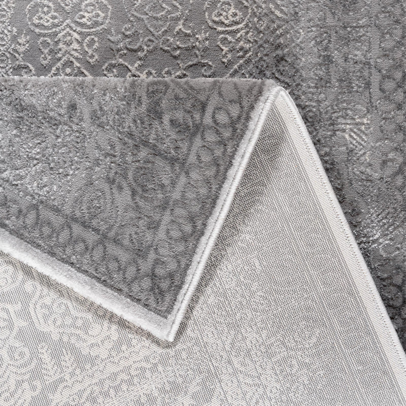 Sehrazat Amatis 6640 Grey - Eleganter Designer Teppich mit 3D-Effekt in Grey