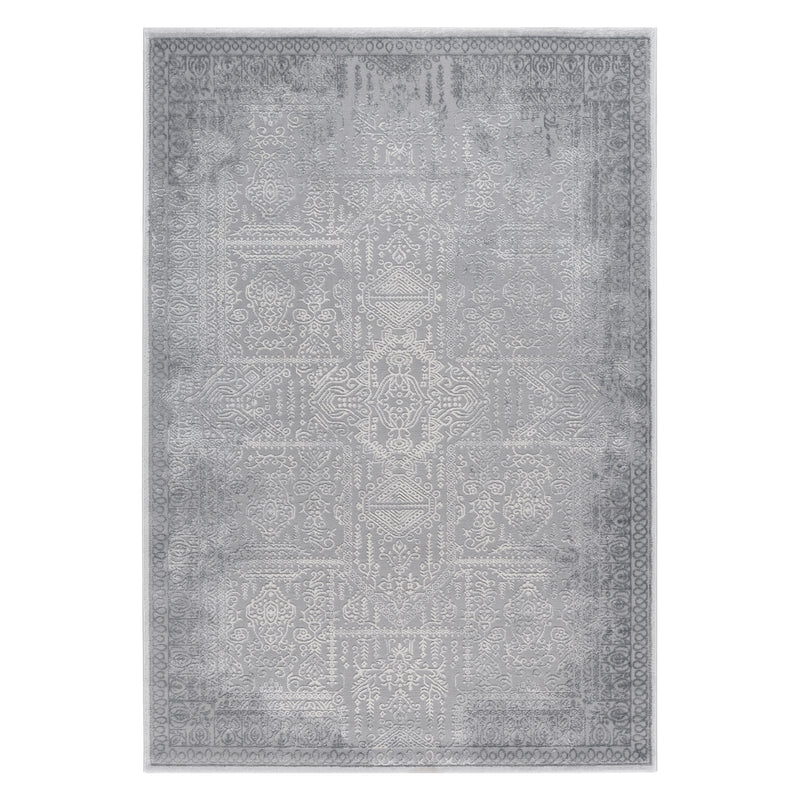 Sehrazat Amatis 6640 Grey - Eleganter Designer Teppich mit 3D-Effekt in Grey