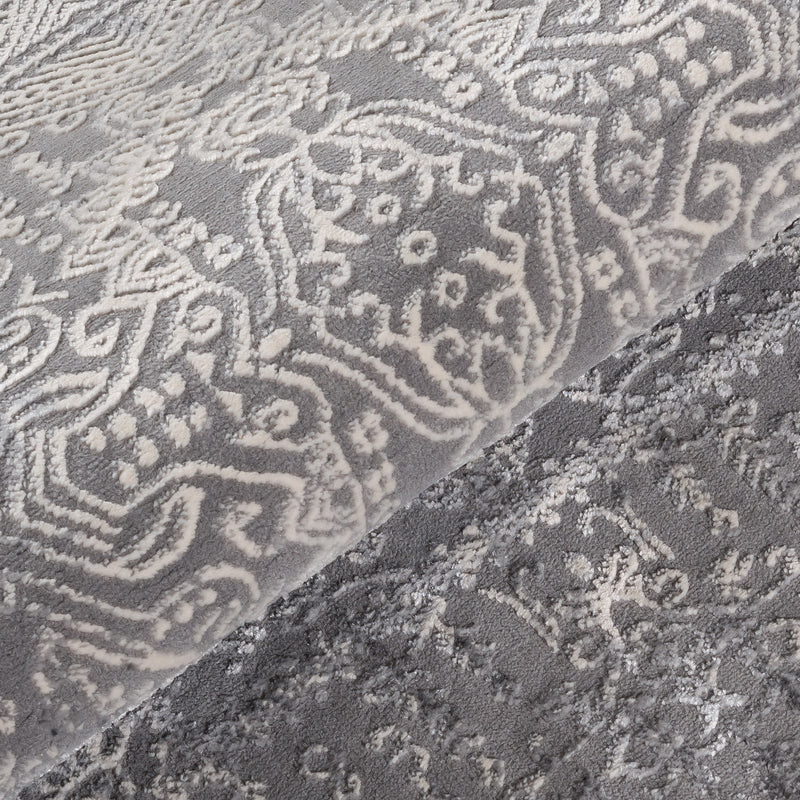 Sehrazat Amatis 6640 Grey - Eleganter Designer Teppich mit 3D-Effekt in Grey