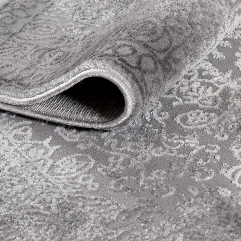 Sehrazat Amatis 6640 Grey - Eleganter Designer Teppich mit 3D-Effekt in Grey