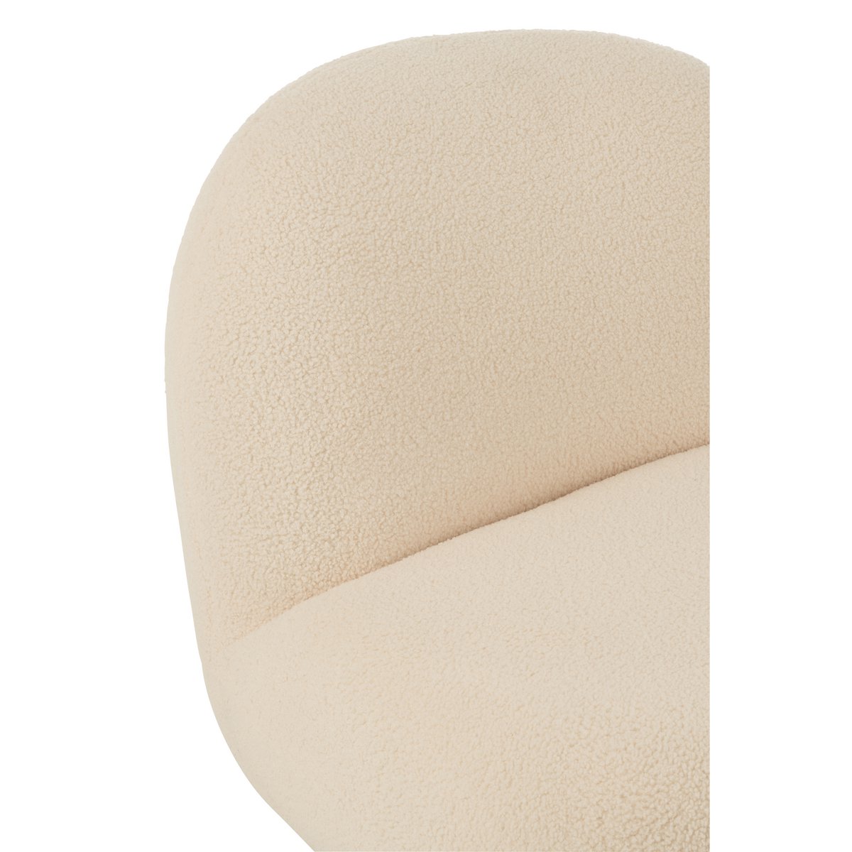 Lounge Chair Schneepappelholz/Schaumstoff Weiß/Schwarz