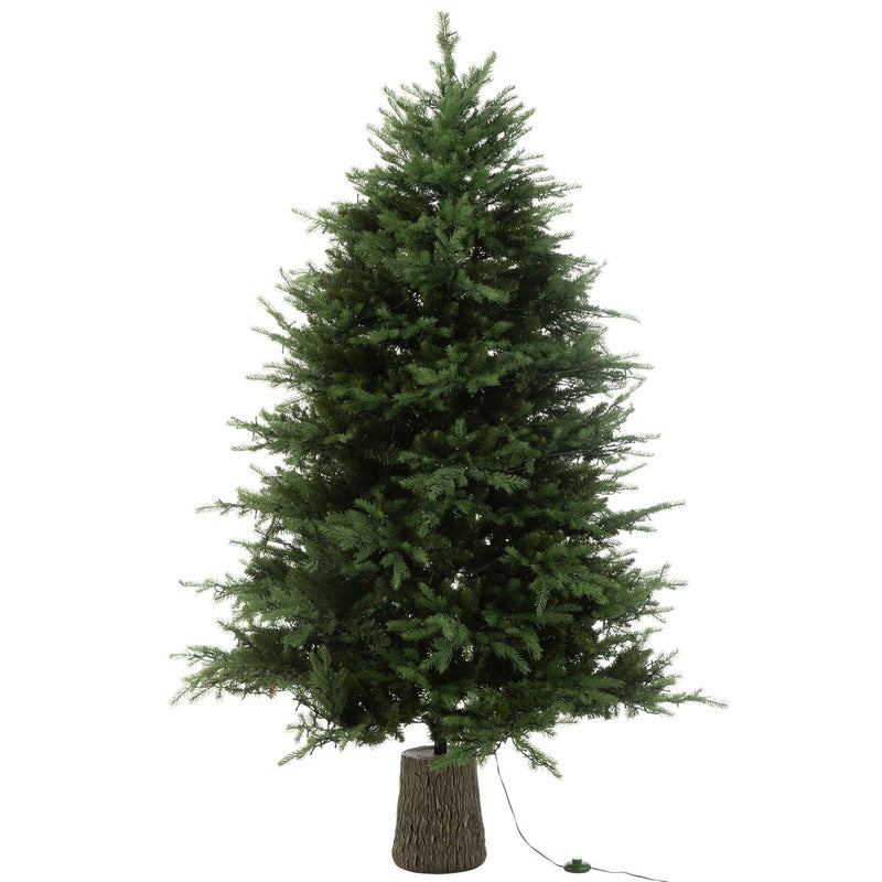 Kunstkerstboom 210 cm met 3000 LED-lampjes - groen, kunststof