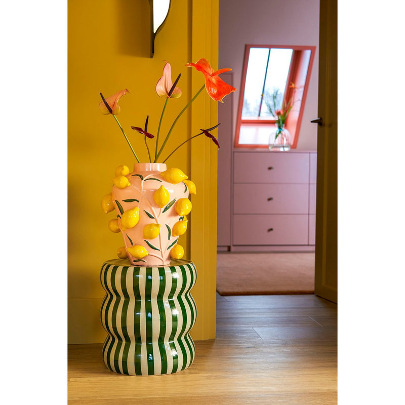 Melika Vase – H38 x Ø35 cm – Keramik – Hellrosa