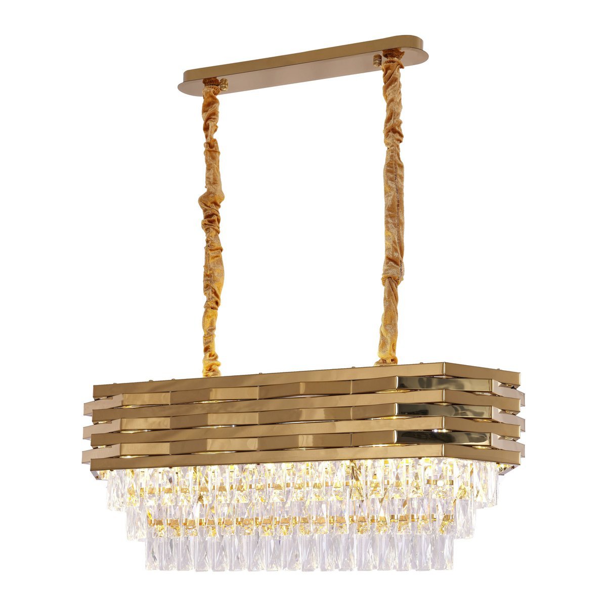 Hanging light Crystal Gold | 80x30cm