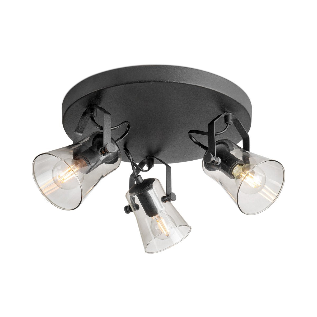 LED Aufbaustrahler Edge 3 - Rund - dimmbar - Schwarz