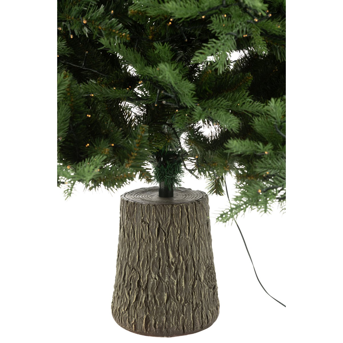 Kunstkerstboom 210 cm met 3000 LED-lampjes - groen, kunststof
