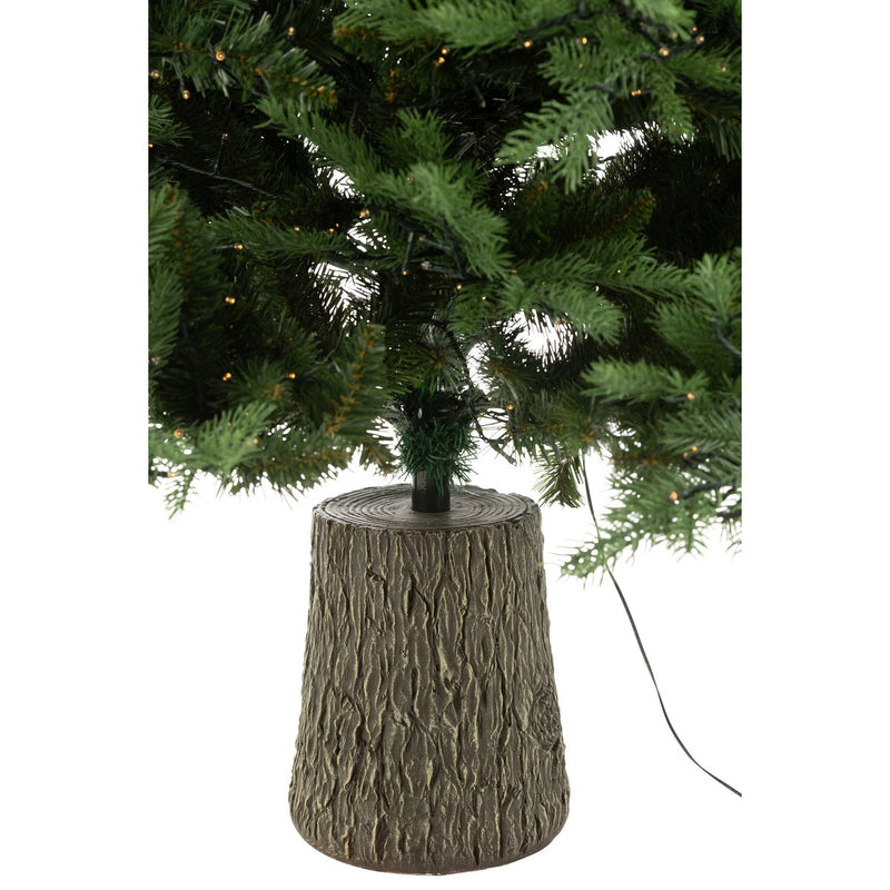 Kunstkerstboom 210 cm met 3000 LED-lampjes - groen, kunststof