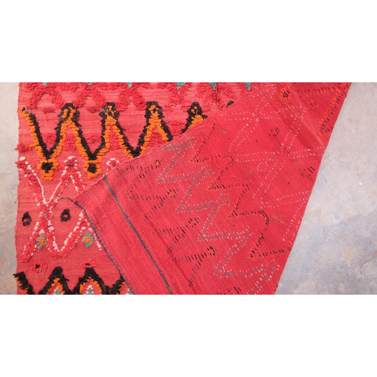 Marokkanischer Berber Kilim Teppich reine Wolle 177 x 232 cm - verkauft