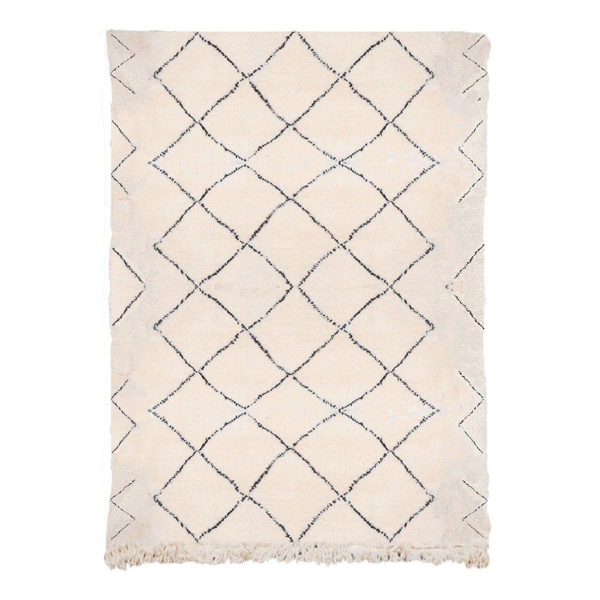 Tapis Berbere Authentique en Laine Cherratin