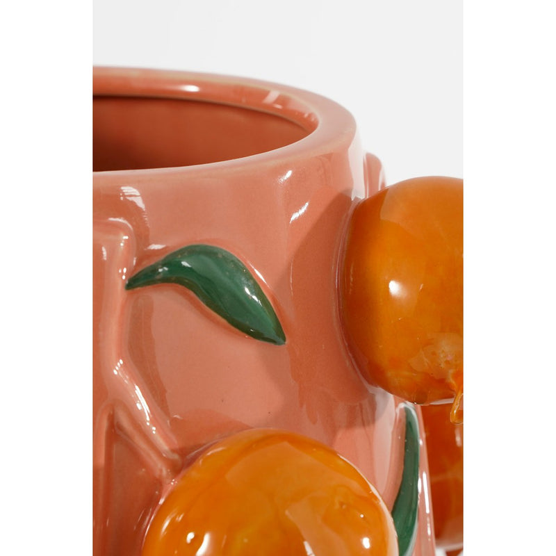 Melika Vase – H31 x Ø34 cm – Keramik – Rosa