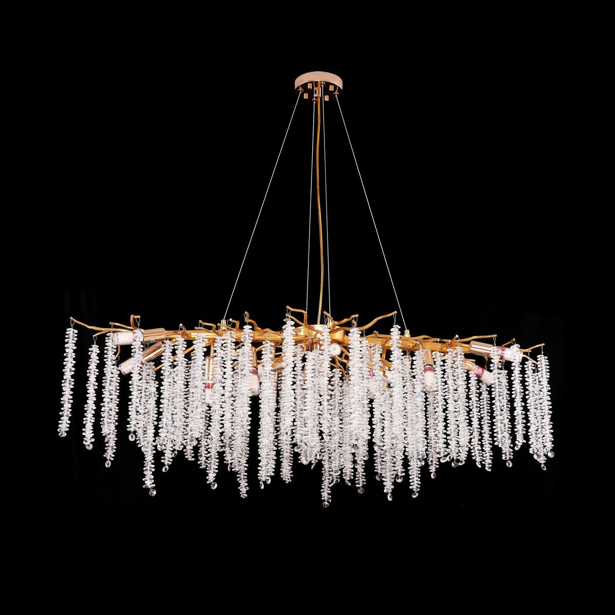 Hanging light Frost Gold | 100x40cm
