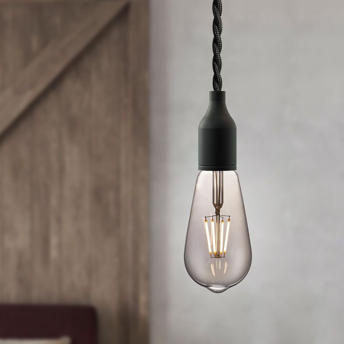 Home Sweet Home dimbare LED druppel E27 ST64 6W 160Lm 1800K Helder