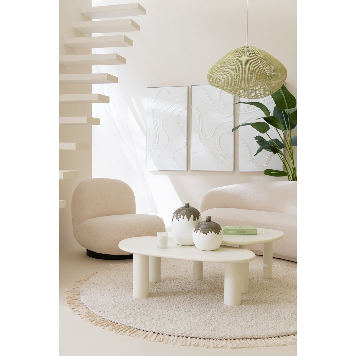 Lounge Chair Schneepappelholz/Schaumstoff Weiß/Schwarz