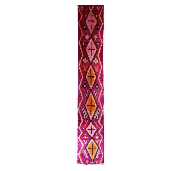Marokkanischer Berber-Flurteppich aus reiner Wolle, 78 x 507 cm