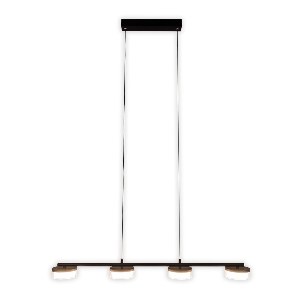 LED Pendelleuchte "CIMO" aus Metall und Kunststoff in Schwarz, mit integrierter LED, Länge 96 cm