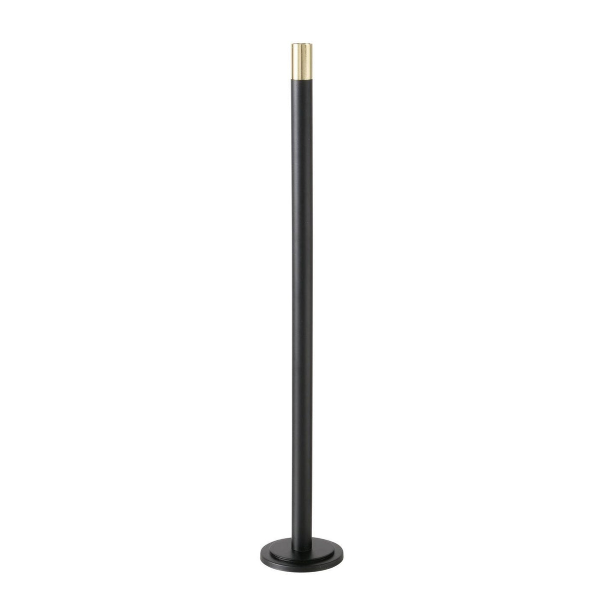 Kerzenhalter Bodenkerzenleuchter Mats Eisen Schwarz Gold Modern 76,5 cm Höhe