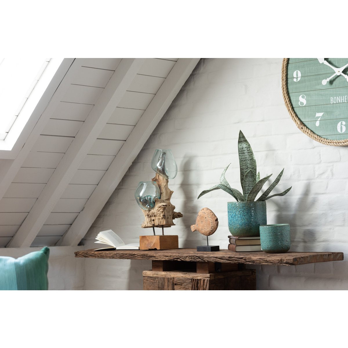 J-Line console Woody Hout Naturel