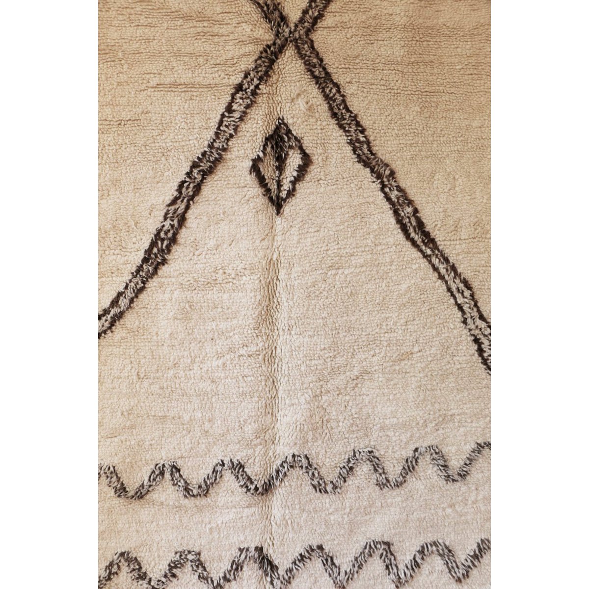 Marokkanischer Berber Teppich reine Wolle 195 x 311 cm