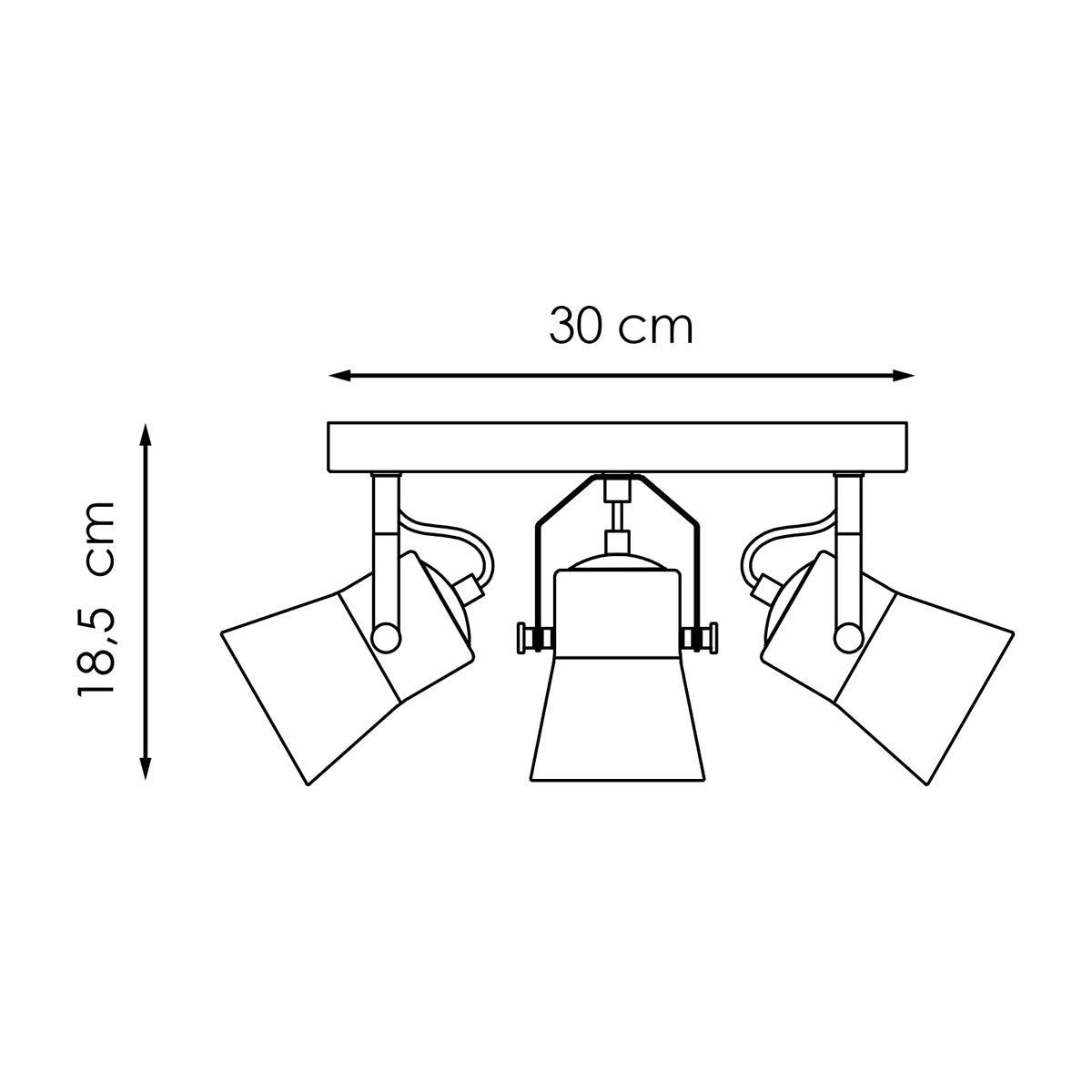 LED Aufbaustrahler Edge 3 - Rund - dimmbar - Schwarz