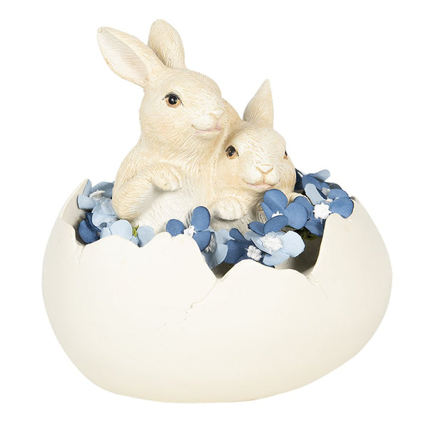 Decorative Rabbit in Egg 14x10x14 cm