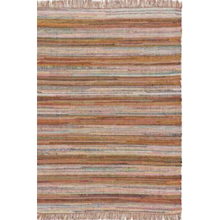 Teppich im Bohemian-Stil aus recyceltem Material CHINDI - L