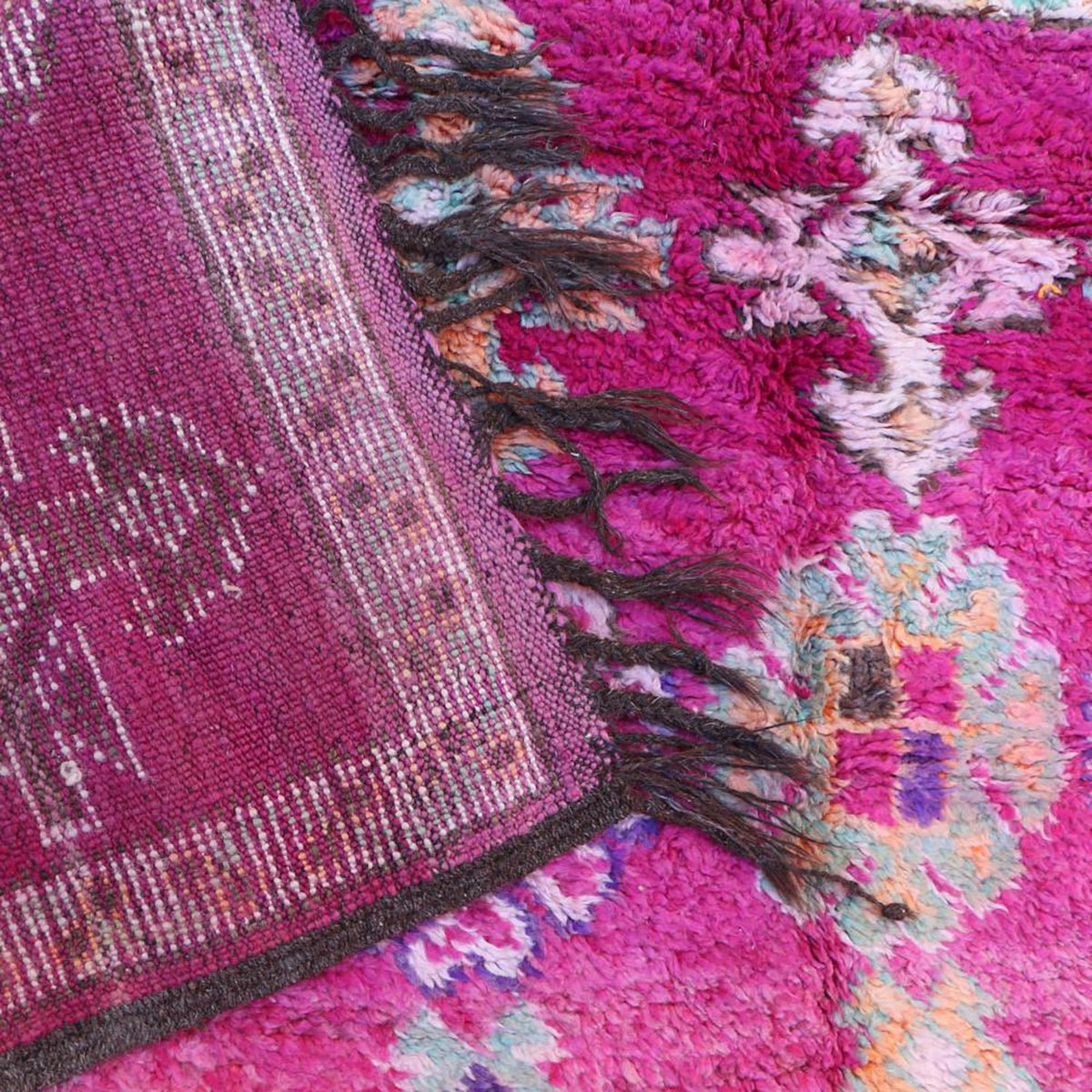 Marokkaner Berber Teppich reine Wolle 202 x 424 cm