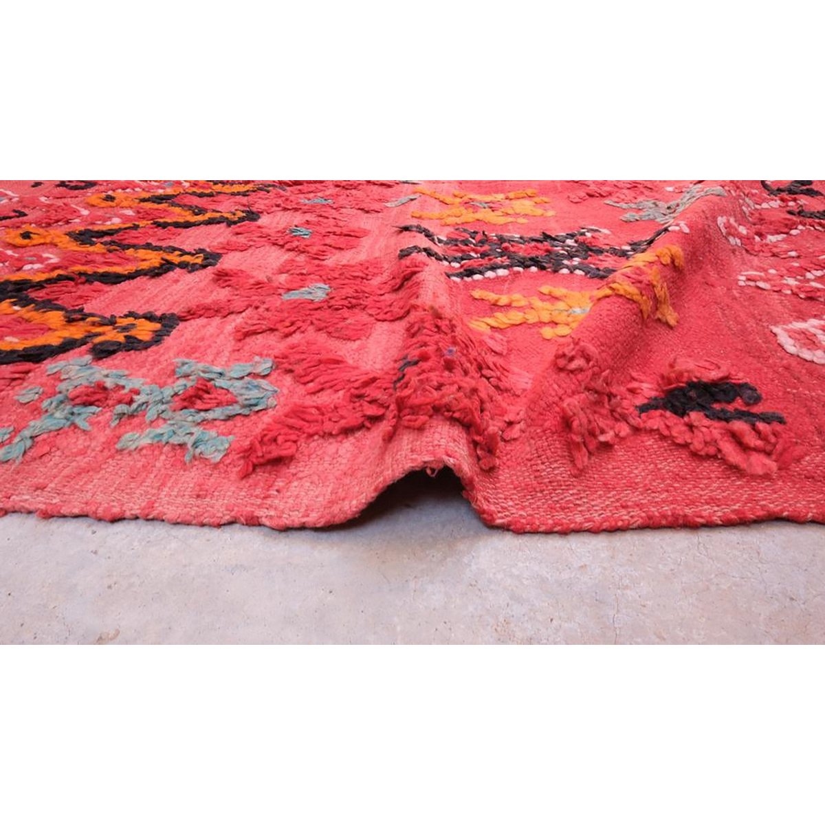 Marokkanischer Berber Kilim Teppich reine Wolle 177 x 232 cm - verkauft
