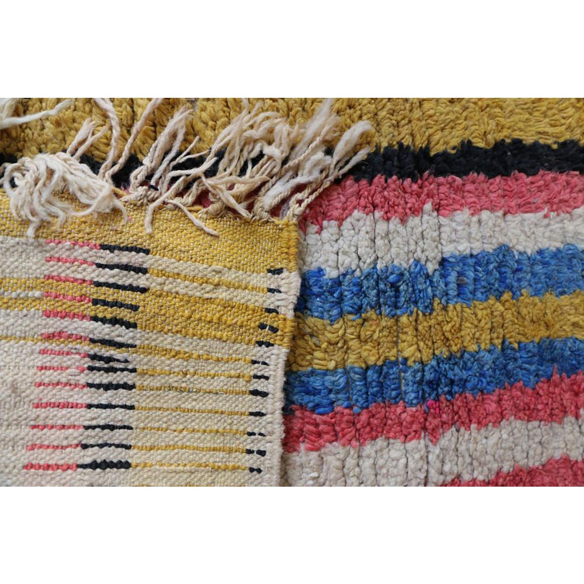 Marokkanischer Berber-Flurteppich aus reiner Wolle, 72 x 336 cm