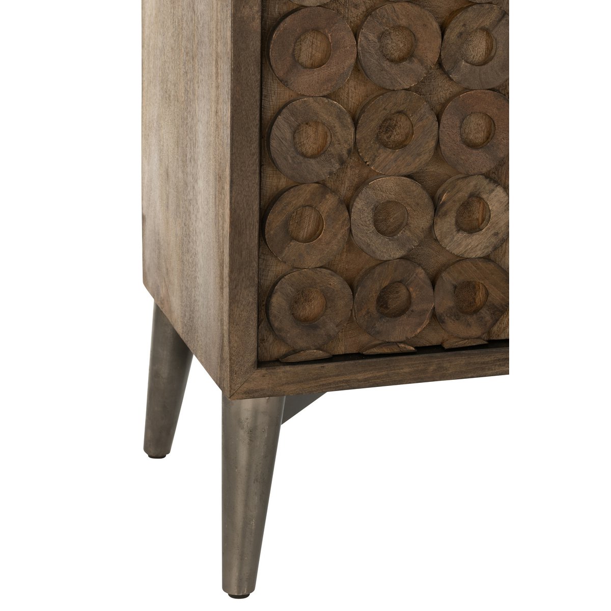 J-Line Schrank 2 Türen Mangoholz/MDF Braun