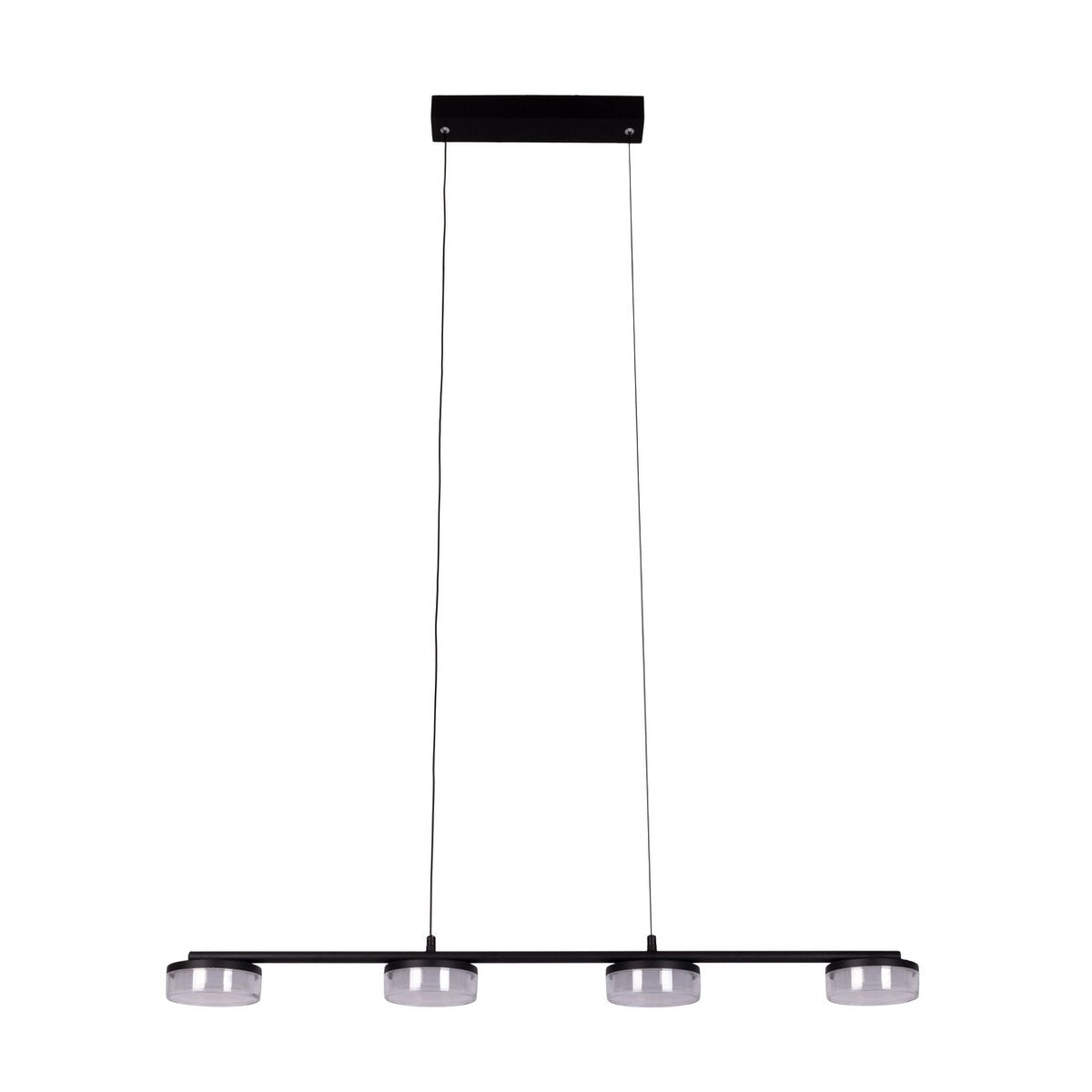 LED Pendelleuchte "CIMO" aus Metall und Kunststoff in Schwarz, mit integrierter LED, Länge 96 cm