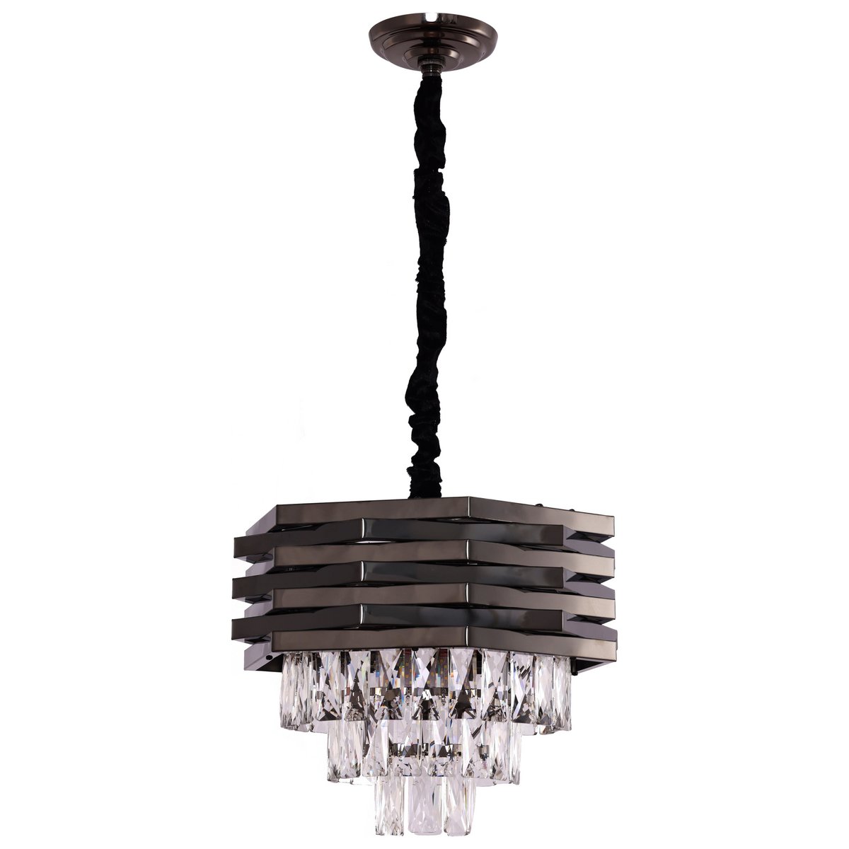 Hanging light Crystal Black | 40cm