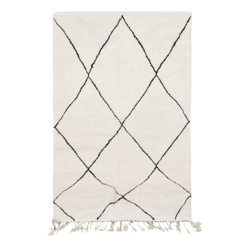Berber carpet Beni Ouarain pure wool 163 x 271 cm