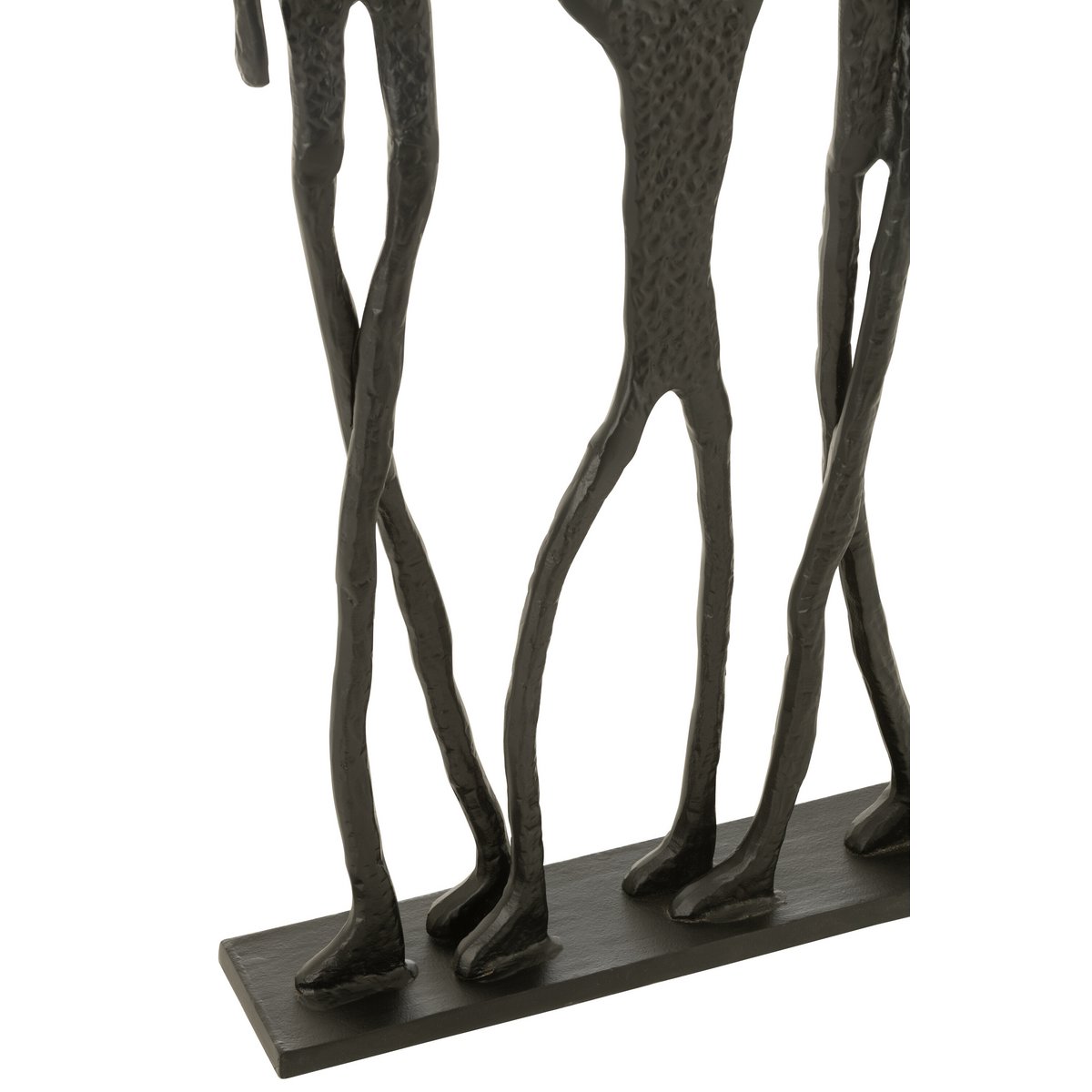 J-Line-Figur-Familie Aluminium schwarz