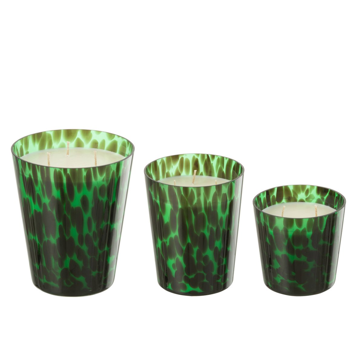J-Line Duftkerze Noa – Sandelholz – Glas – go – groß – 95U