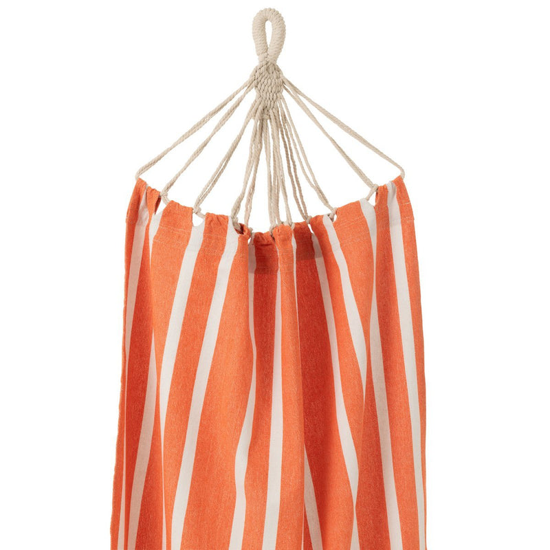 Hammock Stripes Cotton/Polyester Orange/White