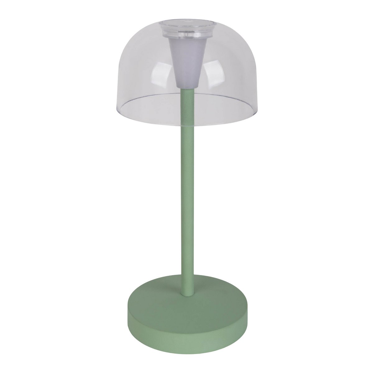 2-er Set LED-Akku-Tischleuchte "GOMBA" für Außen und Innen, aus Metall und Kunststoff in Mint , 18,5 cm hoch