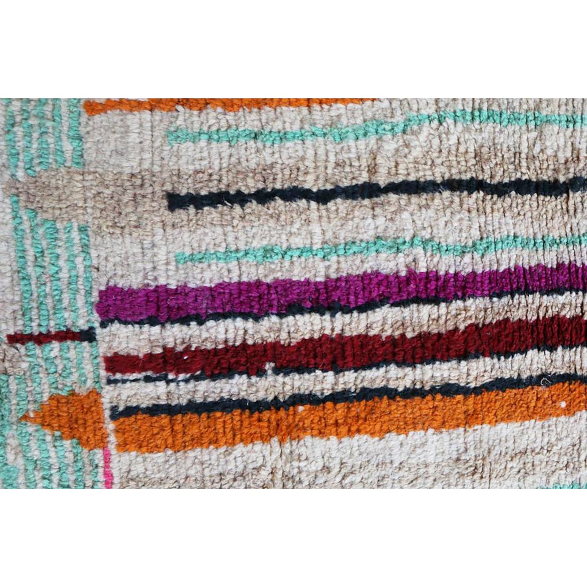 Marokkaner Berberkorridor Teppich reines Woll 75 x 378 cm