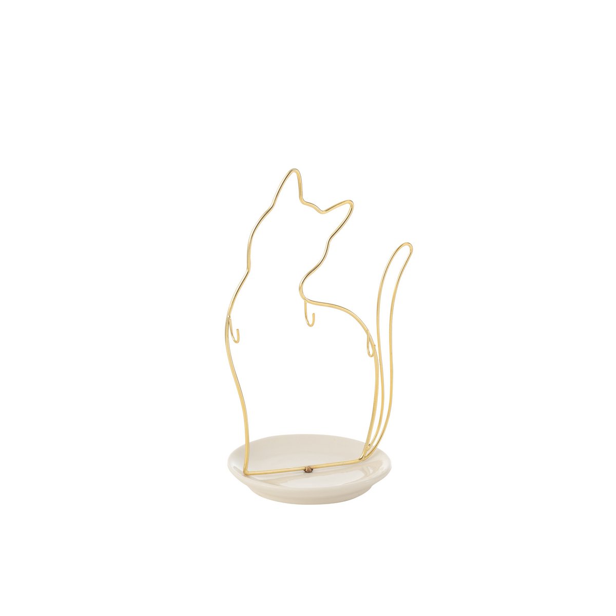 J-Line Katzennapf Porzellan/Metall groß