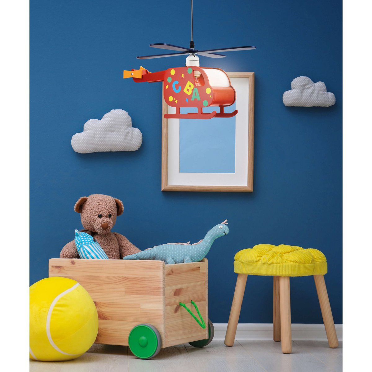 Kinderpendelleuchte "HUBERT" Hubschrauber