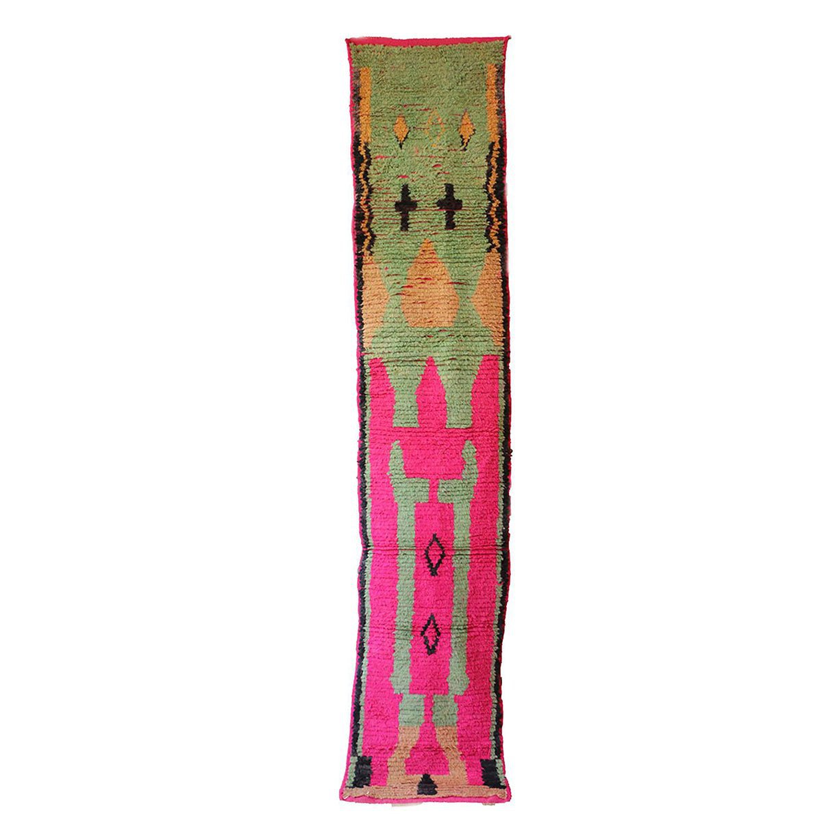 Marokkanischer Berber-Flurteppich aus reiner Wolle, 71 x 355 cm