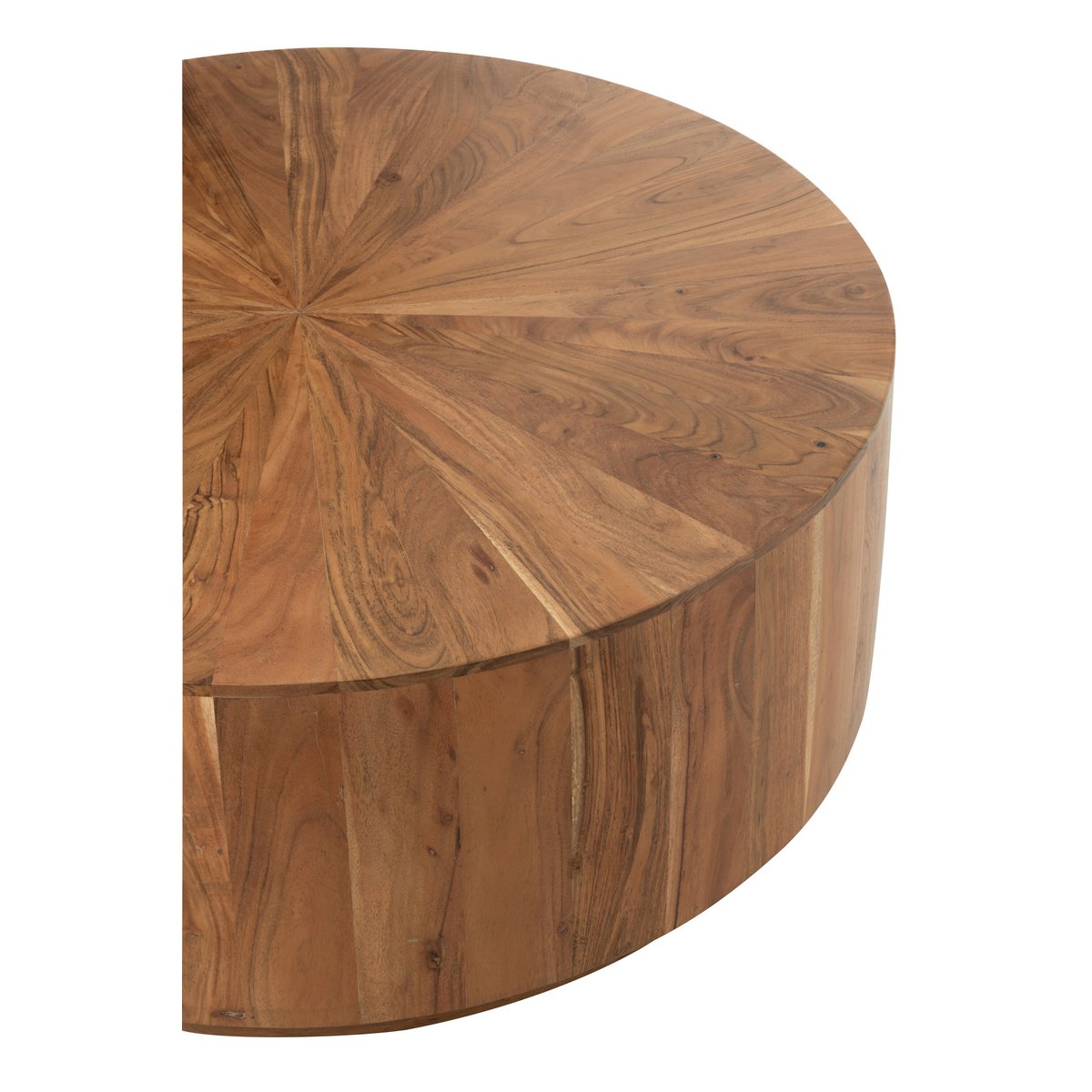 Round coffee table made of acacia wood – Natural design for stylish living spaces