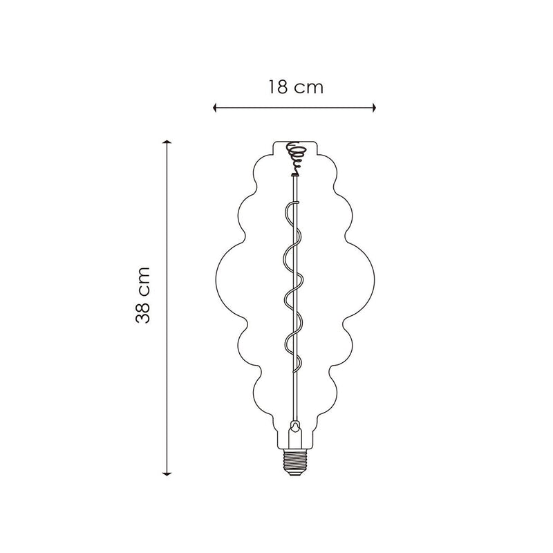 Home Sweet Home dimmable LED Cloud Spiral E27 4W 280lm 3000k Clear