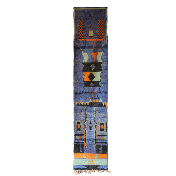 Flurteppich aus reiner Berberwolle, 80 x 400 cm