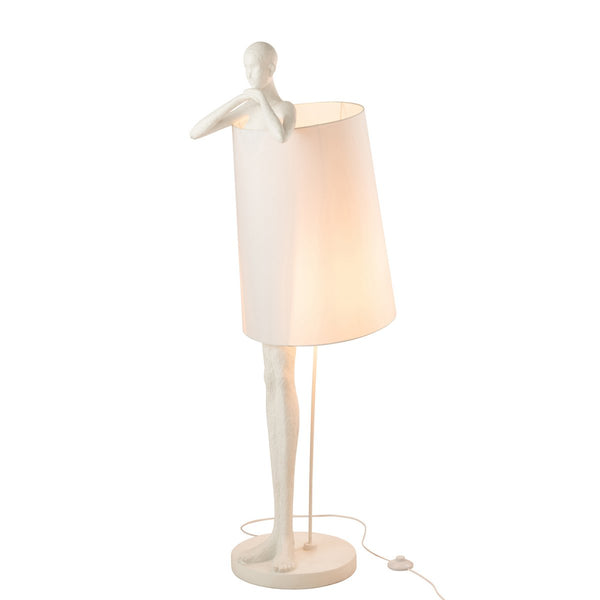 Stehlampe Art Human White E27 60W Polyresin Design
