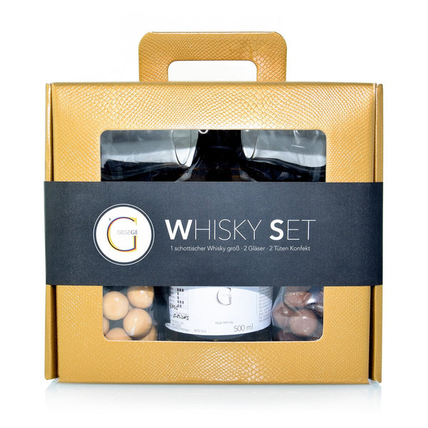 WHISKY SET – großer Single Malt Whisky, 2 Whisky Gläser