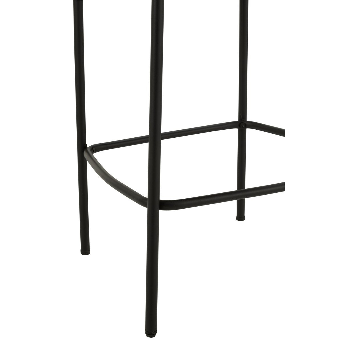 J-Line Bar Stool Boucle Plywood/Polyester White/Black