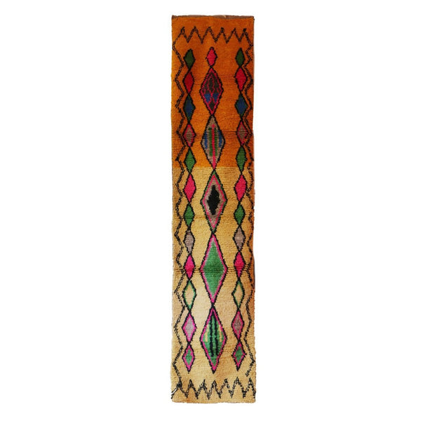 Flurteppich aus reiner Berberwolle, 76 x 339 cm